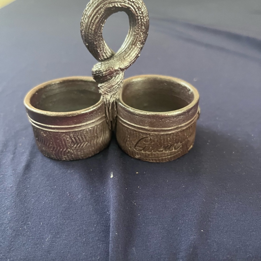Vintage Or Antique Double Open Salt Cellar